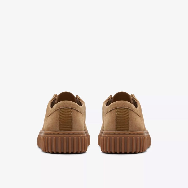 Clarks Mens Torhill Lo Dark Sand Suede image number 1